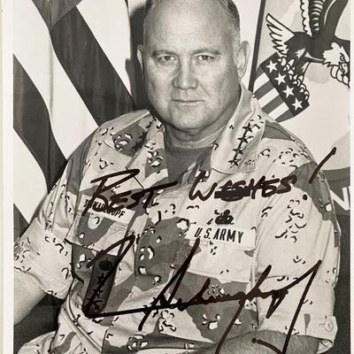 General Norman Schwarzkopf signed photo