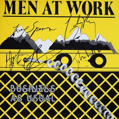 Men At Work signed Business As Usual album