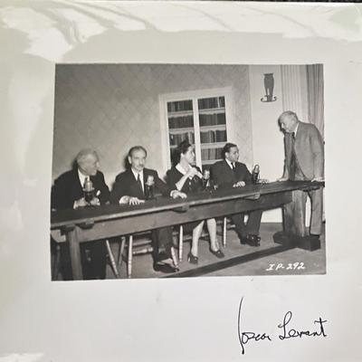 Oscar Levant photo and original signature