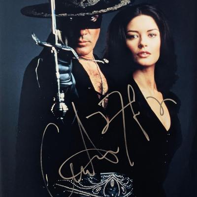 The Mask of Zorro Catherine Zeta-Jones signed movie photo