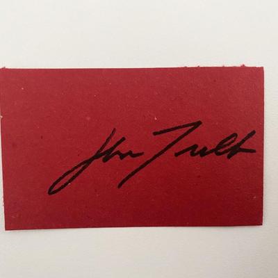 John Travolta Original Signature 