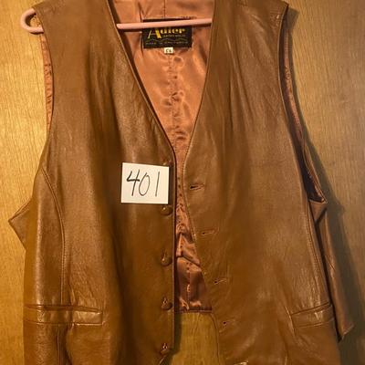 54 Mens Leather Vest