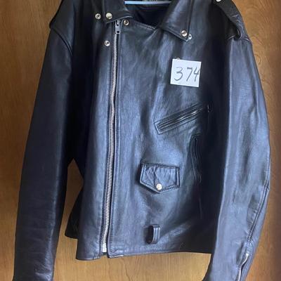 X Element Leather Motorcycle Coat