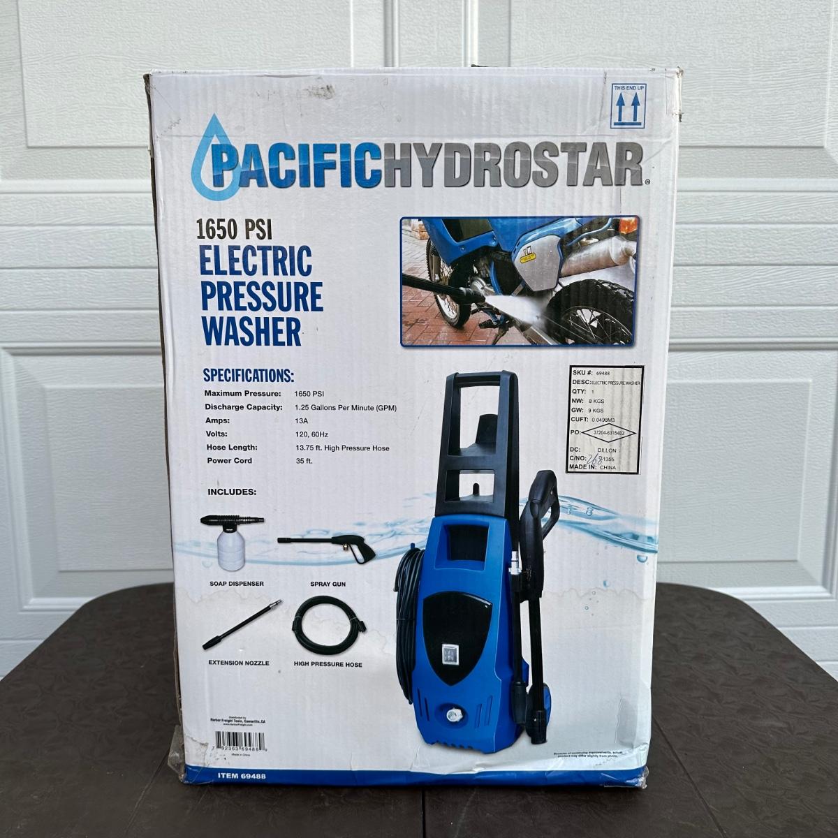 LOT 74N Pacific Hydrostar Electric Pressure Washer