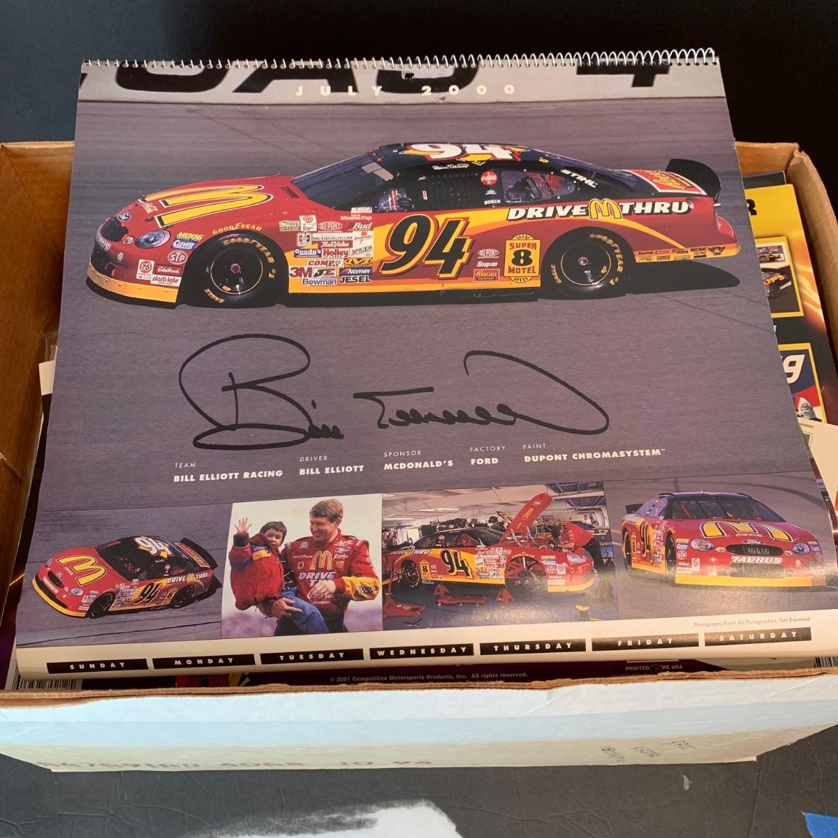 LOT 181R Large Collection of Nascar Calendars, Magazines, Programs etc
