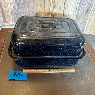 Large Graniteware Roaster
