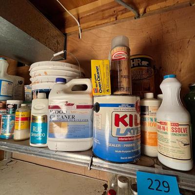 Large lot of houshold chemicals