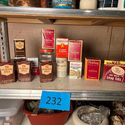 Vintage Spice Containers