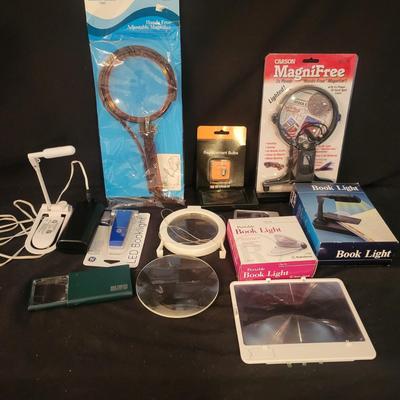 Collection of Book Lights and Magnifiers (DR-DW)
