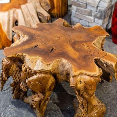 Hand Carved Teak Coffee Table (Small) $1500
