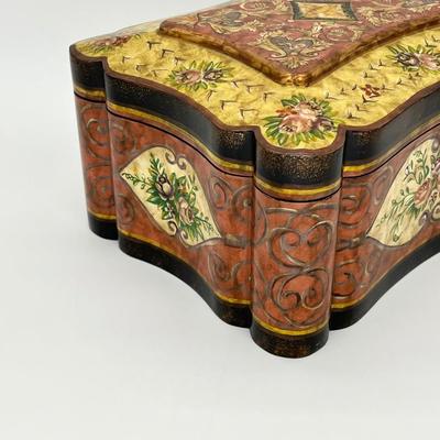 CASTILIAN ~ Import Ornate Large Hinged Trinket Box