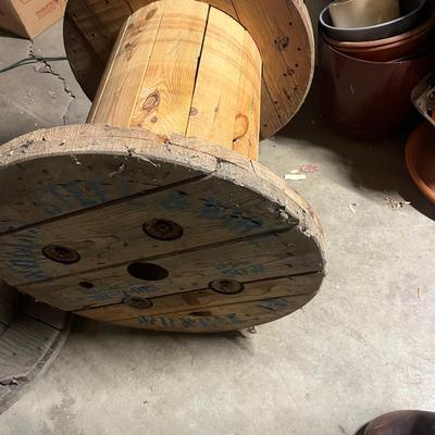 Four Wooden Wire Spools (BS1-MG)