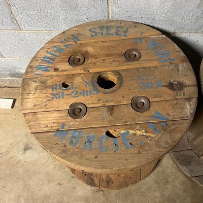 Four Wooden Wire Spools (BS1-MG)