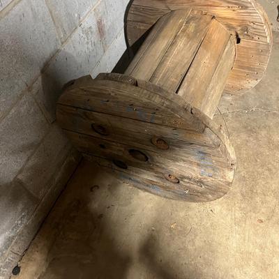 Four Wooden Wire Spools (BS1-MG)