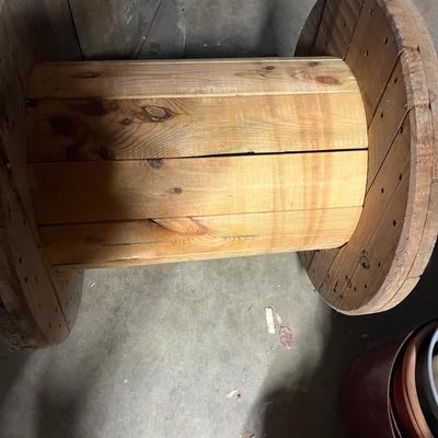 Four Wooden Wire Spools (BS1-MG)