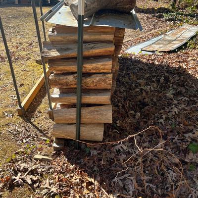 Firewood Rack & Firewood (Y-MG)