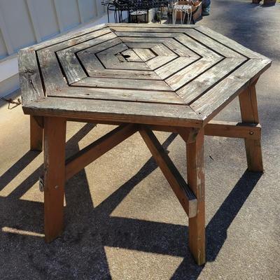 Six Sided Wooden Table (Y-DW)