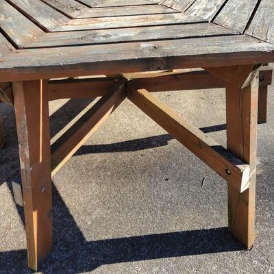 Six Sided Wooden Table (Y-DW)