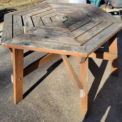 Six Sided Wooden Table (Y-DW)
