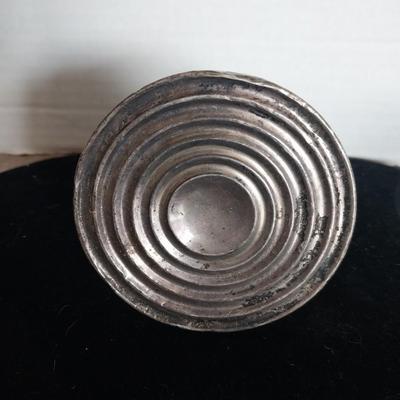 TWO STERLING SILVER (WEIGHTED) CANDLE STICK HOLDERS