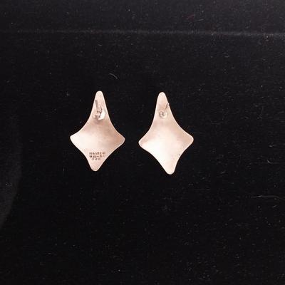 TWO PAIR STERLING SILVER EARRINGS