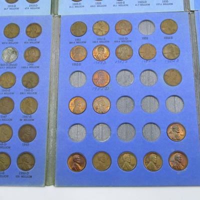 Lincoln Head Cent Collection Albums 1909 to 1940 and Starting from 1941