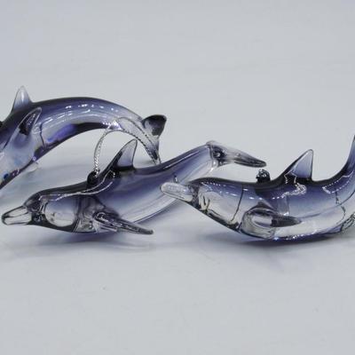 Lot of 3 Dolphin Ornaments