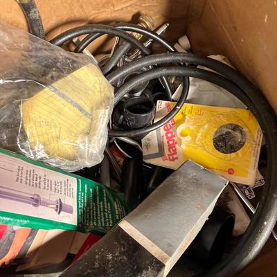 Box of plumbing hardware