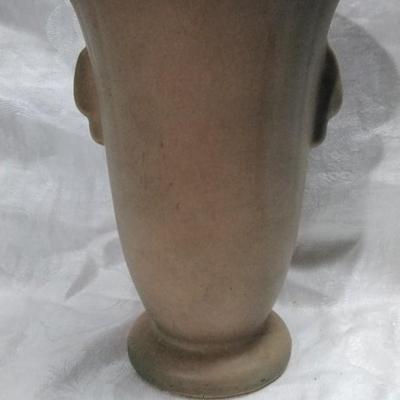 1930s Weller Magnolia two handeled tall Vase 6 1/2"