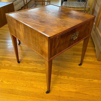 Antique pair of mahogany side tables