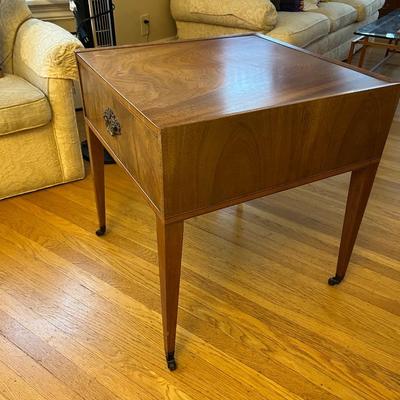 Antique pair of mahogany side tables