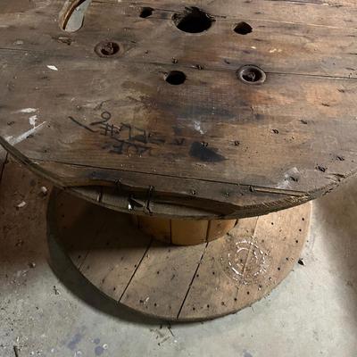 Large Wooden Wire Spool Table (BS1-MG)