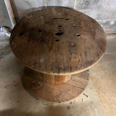 Large Wooden Wire Spool Table (BS1-MG)