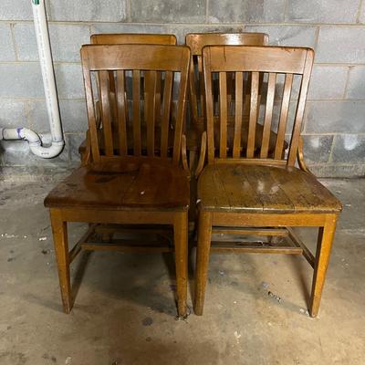 Four Wooden Chairs (BS1-MG)