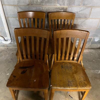 Four Wooden Chairs (BS1-MG)