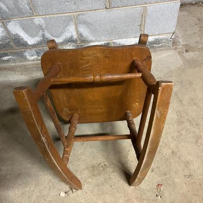 Wooden Childâ€™s Rocking Chair and Cradle (BS1-MG)