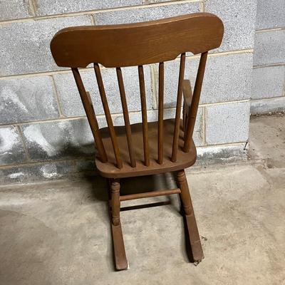 Wooden Childâ€™s Rocking Chair and Cradle (BS1-MG)
