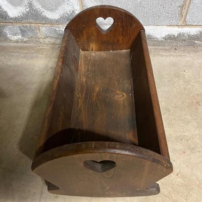 Wooden Childâ€™s Rocking Chair and Cradle (BS1-MG)
