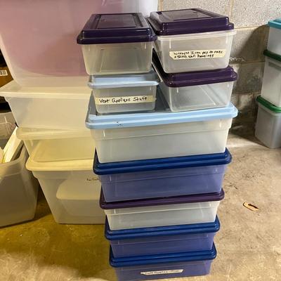 Sterilite Plastic Storage Containers (BS1-MG)