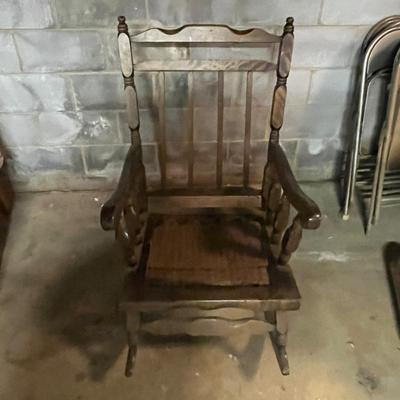 Wooden Rocking Chair With Cushions (BS1-MG)