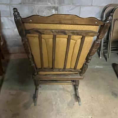 Wooden Rocking Chair With Cushions (BS1-MG)