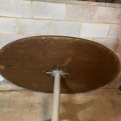 Wooden Topped Table with Metal Base (BS1-MG)