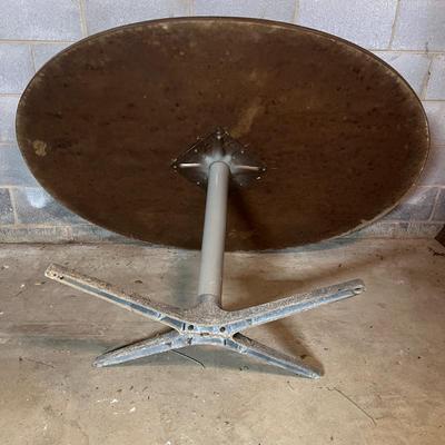 Wooden Topped Table with Metal Base (BS1-MG)