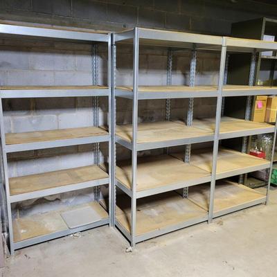 Five Metal Shelving Units (BS2-DW)