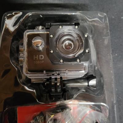 Two 1080p Sports Cameras, Portable Scanner and a 8gb MicroSDHC Card (BS2-DW)
