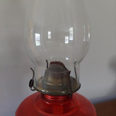 Two Antique Oil Lamps (B3-BBL)