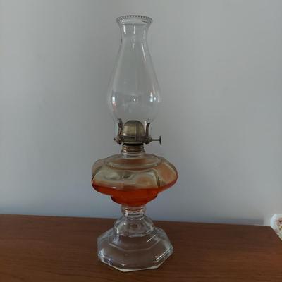 Two Antique Oil Lamps (B3-BBL)
