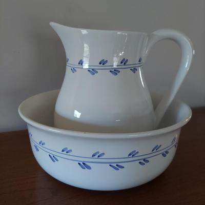 Three Vintage Wash Bowl and Pitcher Sets (B3-BBL)