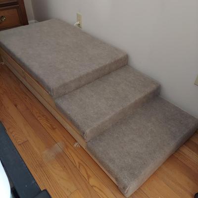 Carpeted Stairs for Pets or Storage/Display (B3-BBL)