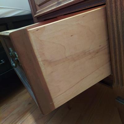 Two Vintage Nightstands (B3-BBL)